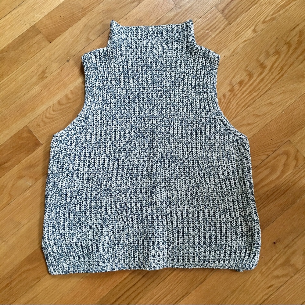 Madewell Veranda Sleeveless Mockneck Sweater